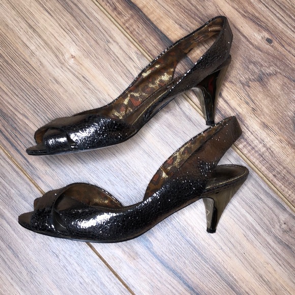 Sam Edelman Nova metallic kitten heel 8M - Picture 3 of 8